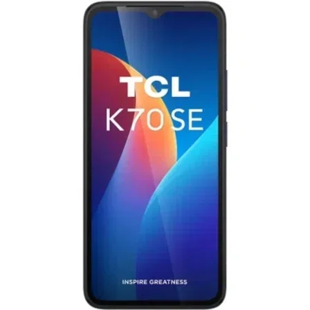 Tcl K70 SE Smartphone 4G, 6.6 Pulgadas, 4 GB RAM (+8 GB Virtual), 64 GB Almacenamiento, Color Negro Indigo
